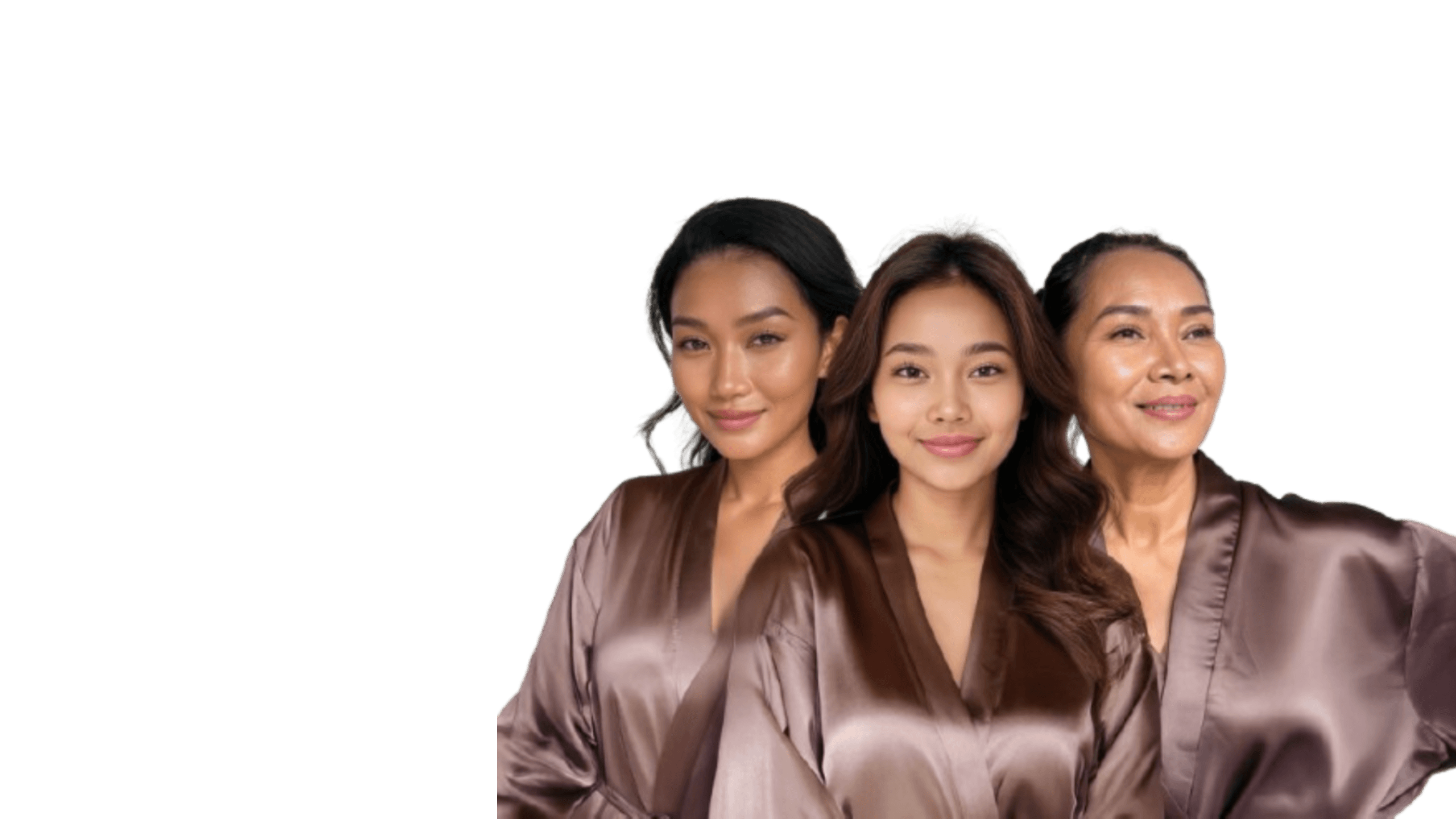 An elegant woman with radiant skin