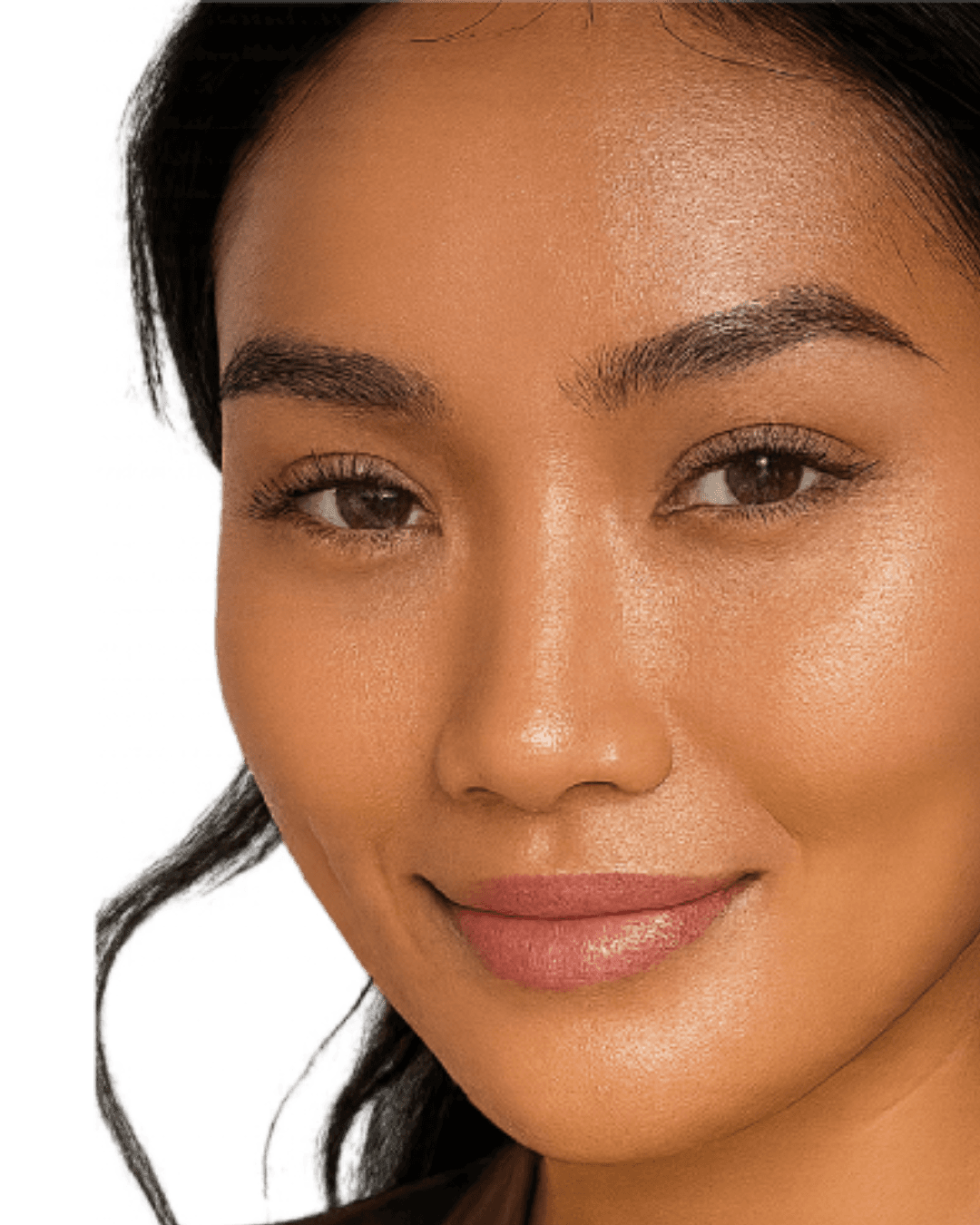 An elegant woman with radiant skin